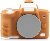 Richwell Silicone Armor Skin Case Body Cover Protector voor Canon EOS M50 Body digitale camera (bruin)