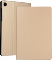 Voor Samsung Galaxy Tab A7 / T500 Horizontale flip-elasticiteit PU + TPU lederen tas met houder (goud)