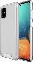Voor Samsung Galaxy A71 Krasbestendig TPU + Acryl Space Beschermhoes (Transparant)