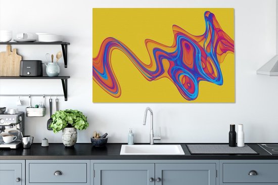 Toile de bulles de savon numérique 2cm 140x90 cm - Tirage photo sur toile (Décoration murale salon / chambre)