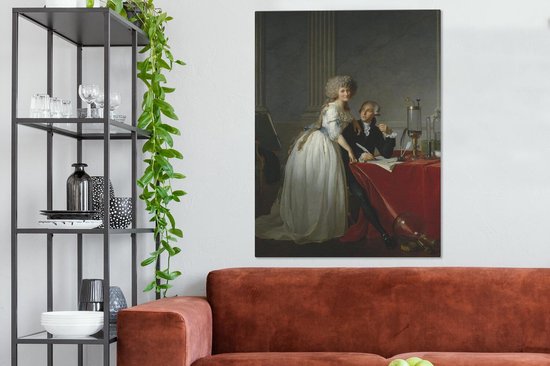 Portrait de M. Lavoisier et de sa femme - Peinture de Jacques-Louis David 90x120 cm - Tirage photo sur toile (Décoration murale salon / chambre)