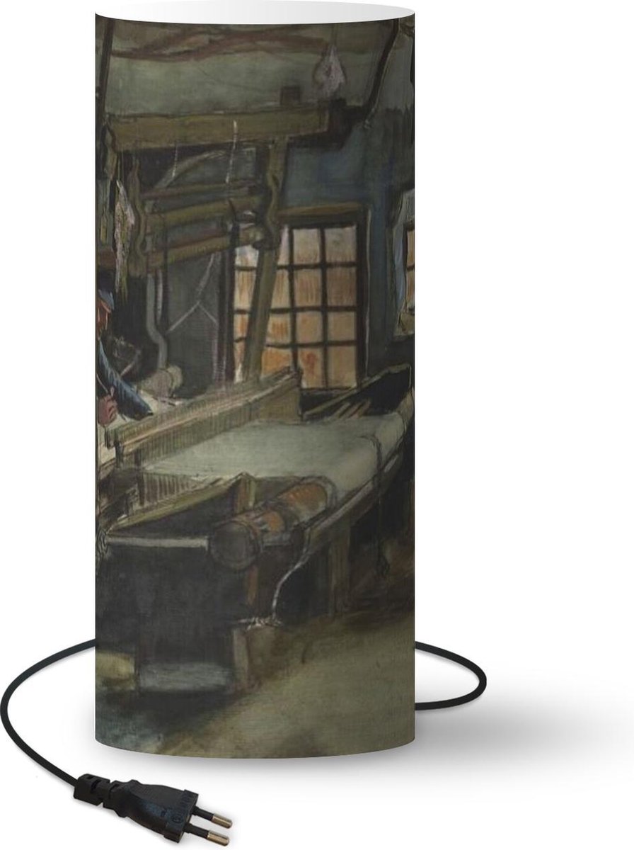 Lamp - Nachtlampje - Tafellamp slaapkamer - Wever - Vincent van Gogh - 70 cm hoog - Ø29.6 cm - Inclusief LED lamp