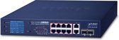 PLANET FGSD-1022VHP netwerk-switch Unmanaged L2 Fast Ethernet (10/100) Power over Ethernet (PoE) 1U Blauw