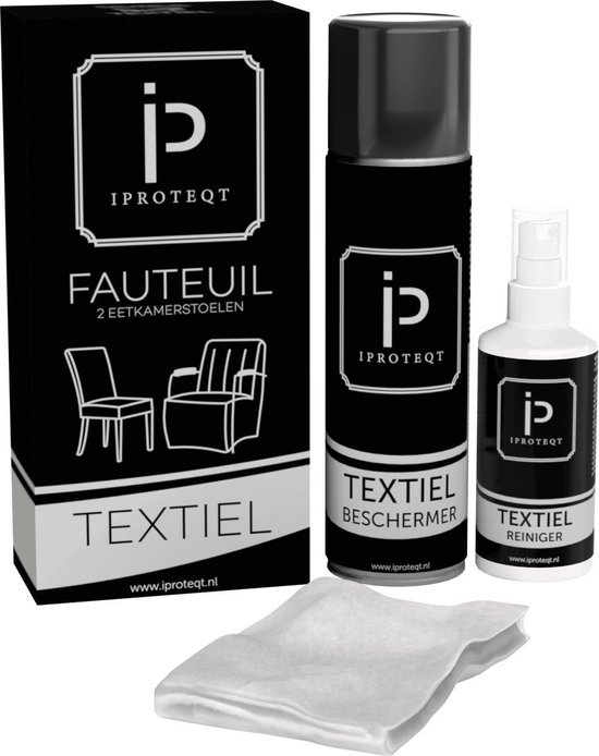 Textiel Beschermer en Textiel Reiniger voor uw hoekbank en/of 8 eetkamerstoelen - Iproteqt
