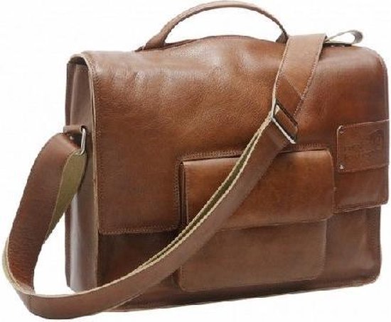 Sacoche Simple New Looxs Barolo Leather - 13 litres - Cognac