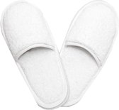 Unico Badstoffen Slippers Wit 5 paar-38-40