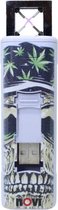 Novi ixnite plasma lighter white skull with leaves