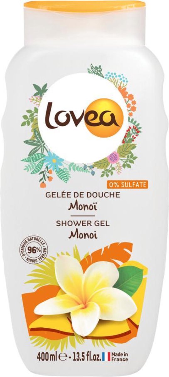 Lovea Sulfaatvrije Douchegel Monoï 400 ml