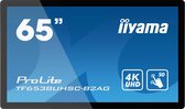iiyama ProLite Interactief flatscreen 165,1 cm (65") IPS 4K Ultra HD Zwart Touchscreen
