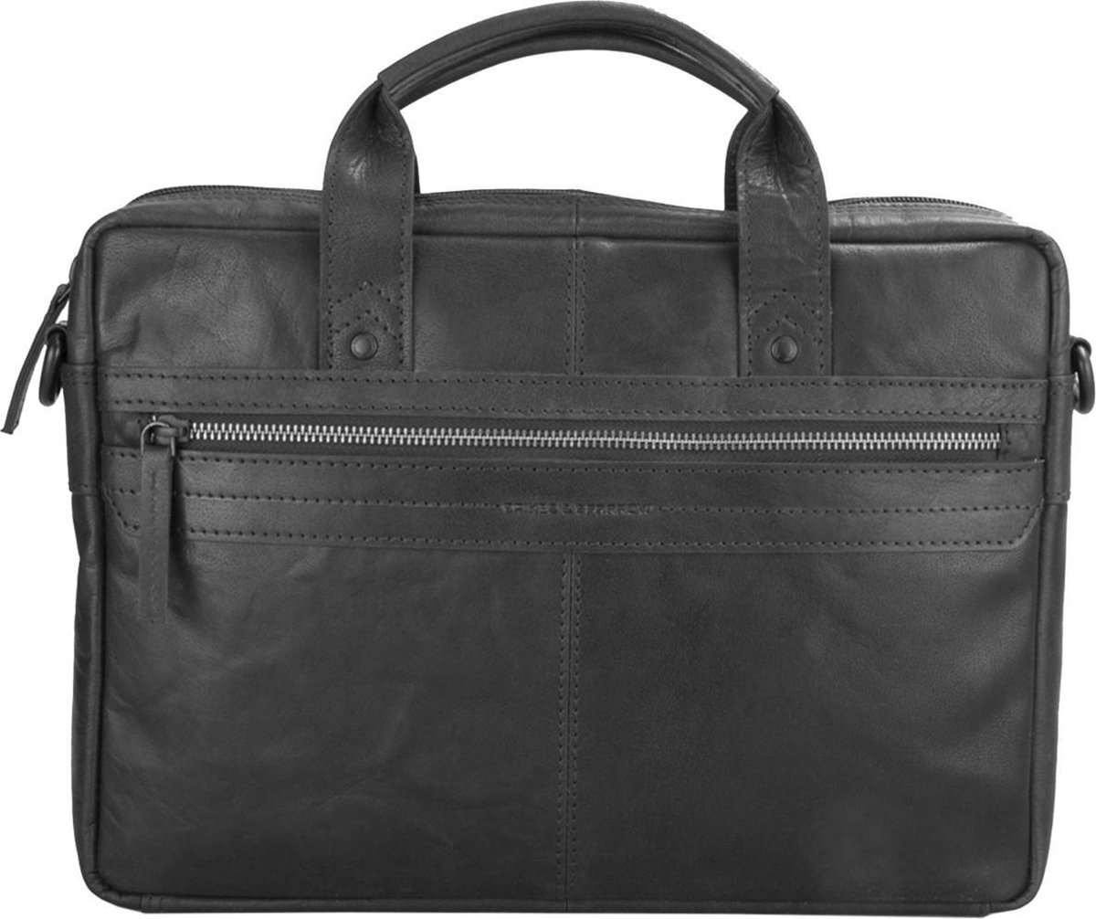 Spikes & Sparrow Mannen Laptoptas / Werktas / Aktetas Briefcase Zwart Spikes & Sparrow Mannen Laptoptas / Werktas / Aktetas Briefcase Zwart