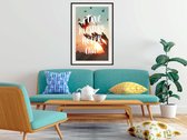 Artgeist - Schilderij - Love Story - Multicolor - 30 X 45 Cm