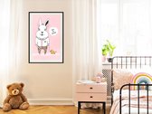 Artgeist - Schilderij - Friendly Bunny - Multicolor - 20 X 30 Cm