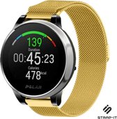 Milanees Smartwatch bandje - Geschikt voor  Polar Vantage M / M2 Milanese band - goud - Strap-it Horlogeband / Polsband / Armband
