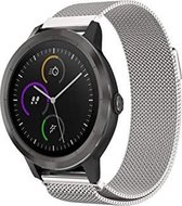 Milanees Smartwatch bandje - Geschikt voor  Garmin Vivomove 3s Milanese band - 39mm - zilver - Horlogeband / Polsband / Armband