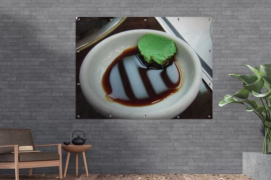 Affiche jardin - Un coin de wasabi à la sauce soja fermentée - 160x120 cm - XXL