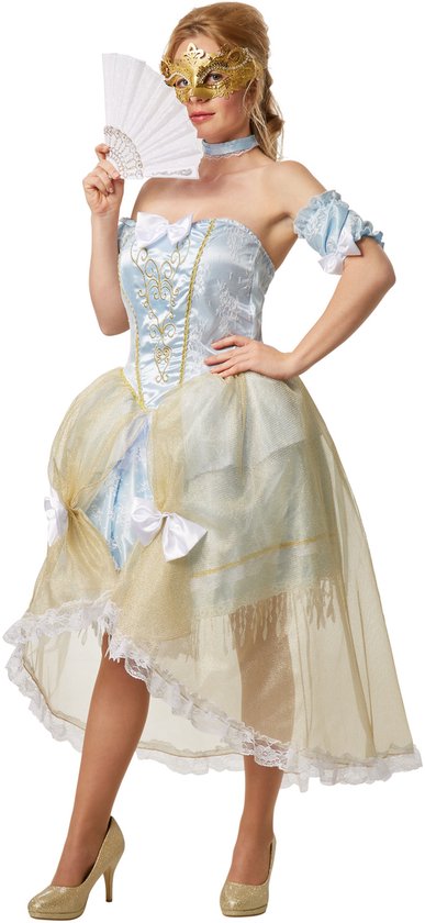 dressforfun - Vrouwenkostuum in sexy barokstijl XL - verkleedkleding kostuum halloween verkleden feestkleding carnavalskleding carnaval feestkledij partykleding - 301896
