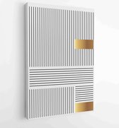 Earth tones organic shape Art design for poster, print, cover, wallpaper, Minimal and natural wall art. 2 - Moderne schilderijen – Vertical – 1873831138 - 40-30 Vertical