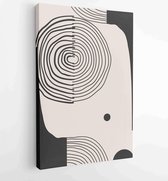 Earth tones organic shape Art design for poster, print, cover, wallpaper, Minimal and natural wall art. 1 - Moderne schilderijen – Vertical – 1873831120 - 40-30 Vertical