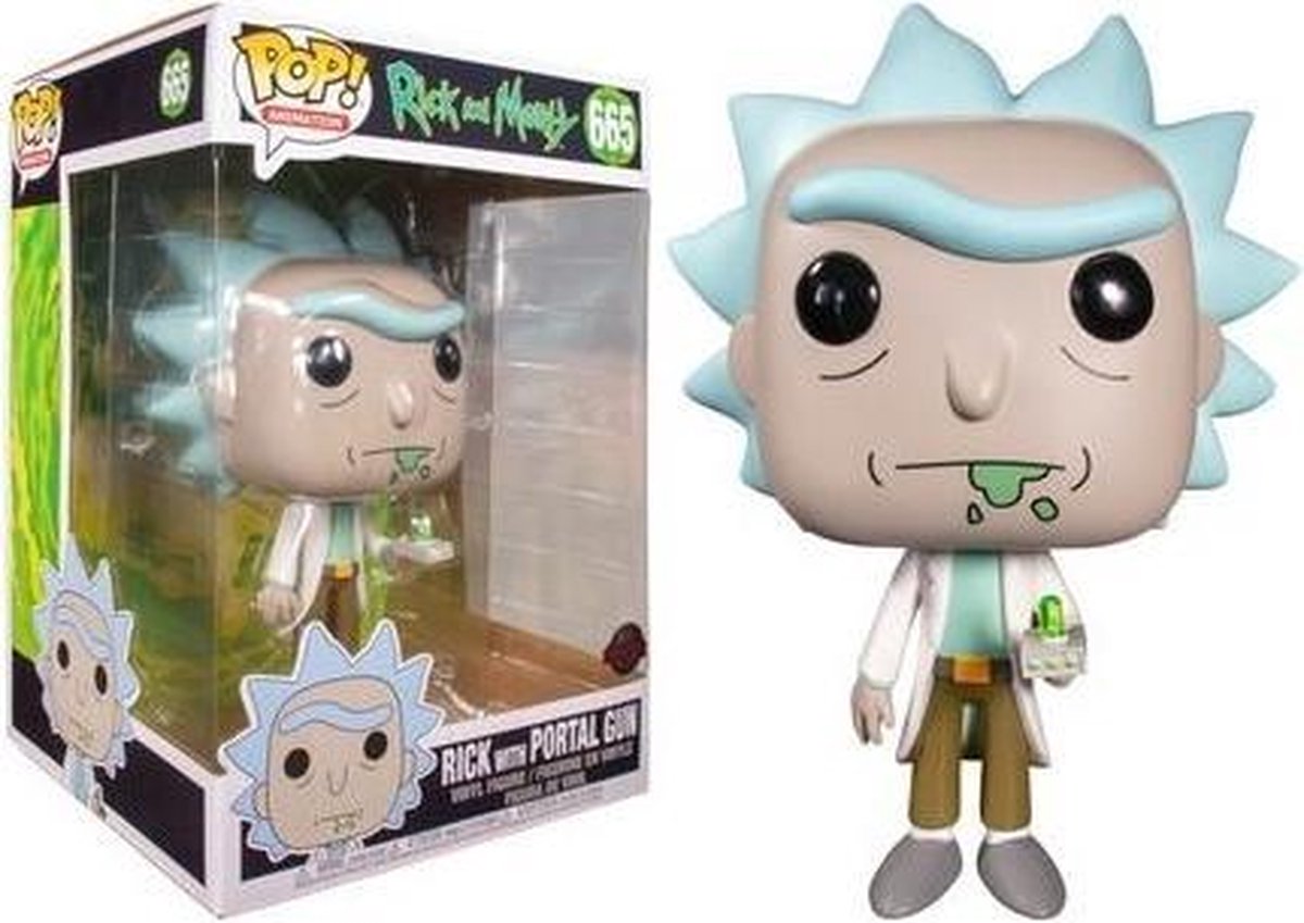 Rick with Portal Gun - Funko Pop! 10 inch- Rick and Morty | bol