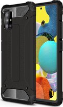 Samsung Galaxy A51 5G Hoesje - Mobigear - Outdoor Serie - Hard Kunststof Backcover - Zwart - Hoesje Geschikt Voor Samsung Galaxy A51 5G