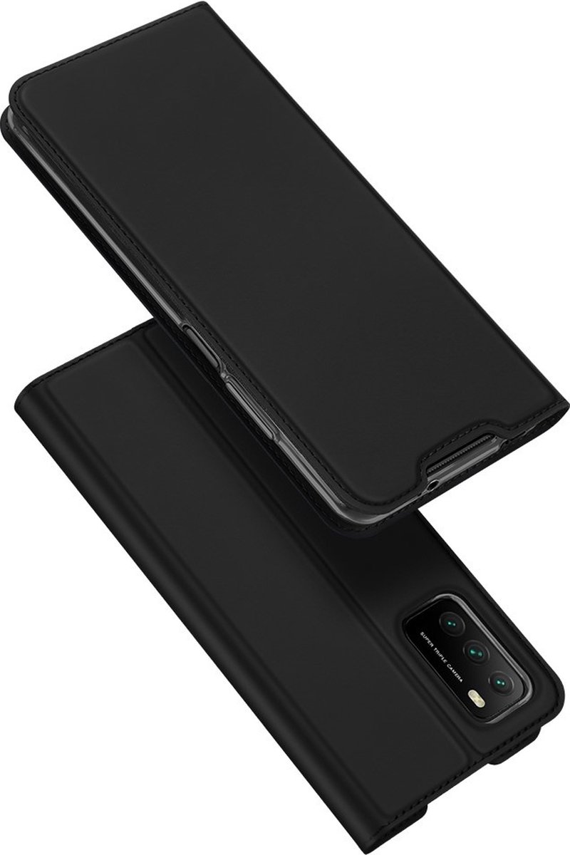 Dux Ducis - Pro Serie Slim wallet hoes - Geschikt voor Xiaomi Poco M3 - Zwart