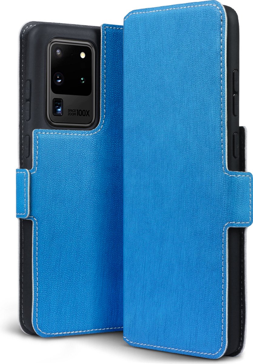 Qubits - slim wallet hoes - Geschikt voor Samsung Galaxy S20 Ultra - Lichtblauw