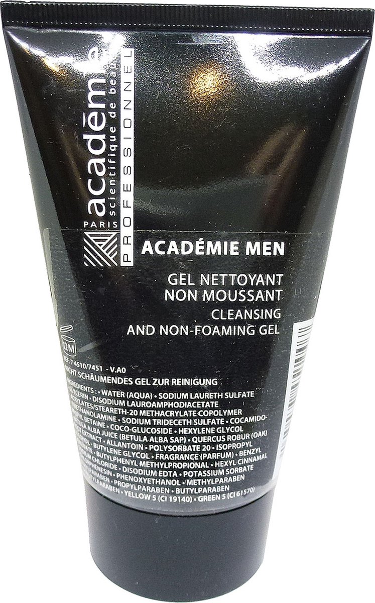 Academie Paris Men Cleansing Non Foaming Gel Gezichtsverzorging reiniging 100 ml