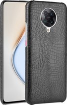 POCO F2 Pro Hoesje - Mobigear - Croco Serie - Hard Kunststof Backcover - Zwart - Hoesje Geschikt Voor POCO F2 Pro