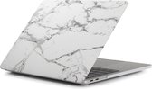 Apple MacBook Pro 16 (2019) Case - Mobigear - Marmer Serie - Hardcover - Wit - Apple MacBook Pro 16 (2019) Cover