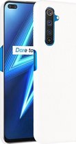 Realme X50 Pro Hoesje - Mobigear - Croco Serie - Hard Kunststof Backcover - Wit - Hoesje Geschikt Voor Realme X50 Pro