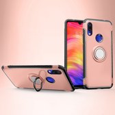 Xiaomi Redmi 7 Hoesje - Mobigear - Armor Ring Serie - Hard Kunststof Backcover - Roségoud - Hoesje Geschikt Voor Xiaomi Redmi 7