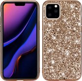 Mobigear Hoesje geschikt voor Apple iPhone 11 Pro Telefoonhoesje Hardcase | Mobigear Glitter Backcover | iPhone 11 Pro Case | Back Cover - Goud
