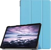 Samsung Galaxy Tab A 10.5 (2018) Hoes - Mobigear - Tri-Fold Serie - Kunstlederen Bookcase - Blauw - Hoes Geschikt Voor Samsung Galaxy Tab A 10.5 (2018)
