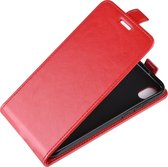 Huawei Y5 (2019) Hoesje - Mobigear - Serie - Kunstlederen Flipcase - Rood - Hoesje Geschikt Voor Huawei Y5 (2019)