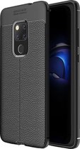 Huawei Mate 20 Hoesje - Mobigear - Luxury Serie - TPU Backcover - Zwart - Hoesje Geschikt Voor Huawei Mate 20