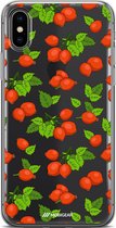 Apple iPhone XS Max Hoesje - Mobigear Design - Serie - TPU Backcover - Rose Hips - Hoesje Geschikt Voor Apple iPhone XS Max