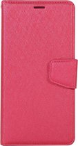 HONOR Note 10 Hoesje - Mobigear - Silk Serie - Kunstlederen Bookcase - Rood - Hoesje Geschikt Voor HONOR Note 10