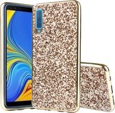 Mobigear Glitter TPU Backcover Hoesje - Geschikt voor Samsung Galaxy A7 (2018) - Goud