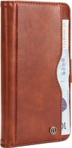 Huawei Mate 20 Pro Hoesje - Mobigear - Wallet Serie - Kunstlederen Bookcase - Cognac - Hoesje Geschikt Voor Huawei Mate 20 Pro