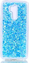 LG G7 ThinQ Hoesje - Mobigear - Glitter Serie - Hard Kunststof Backcover - Blauw - Hoesje Geschikt Voor LG G7 ThinQ