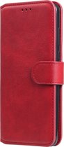 Huawei P40 Lite 5G Hoesje - Mobigear - Wallet Serie - Kunstlederen Bookcase - Rood - Hoesje Geschikt Voor Huawei P40 Lite 5G