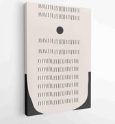 Earth tones organic shape Art design for poster, print, cover, wallpaper, Minimal and natural wall art. 3 - Moderne schilderijen – Vertical – 1873831114 - 40-30 Vertical