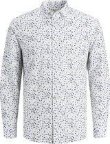 Overhemd Lange Mouw Jack & Jones Wit dessin - maat S