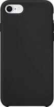 Xqisit Silicone kunststof hoesje voor iPhone 7, iPhone 8 en iPhone SE 2020 SE 2022 - zwart