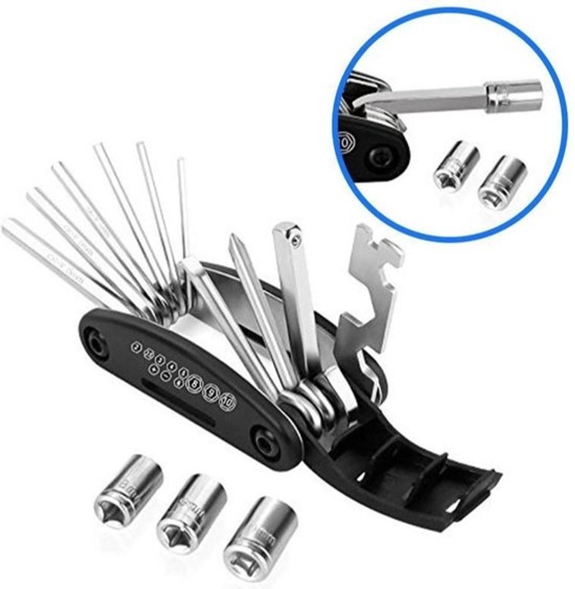 Makes Easy Fiets Inbus Multi Tool 16 Delig Racefiets en MTB