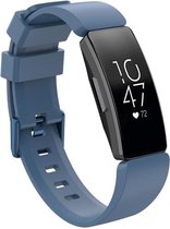 Shop4 - Fitbit Inspire HR Bandje - Siliconen Donker Grijs