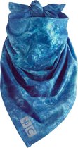 Coolibar - UV-werende bandana voor volwassenen - Abacos Aqua - Blauw water - maat Onesize