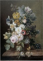 Stilleven met bloemen, Eelke Jelles Eelkema - Foto op Forex - 90 x 120 cm