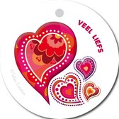 Tallies Cards - kadokaartjes  - bloemenkaartjes - Veel liefs - Primo - set van 5 kaarten - valentijnskaart - valentijn  - moeder - mama - liefde - 100% Duurzaam