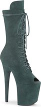 Pleaser Plateau Laarzen -35 Shoes- FLAMINGO-1051FS Paaldans schoenen Groen